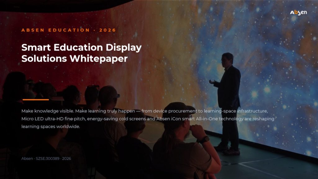 Cover of the Absen Smart Education Display Solutions White Paper