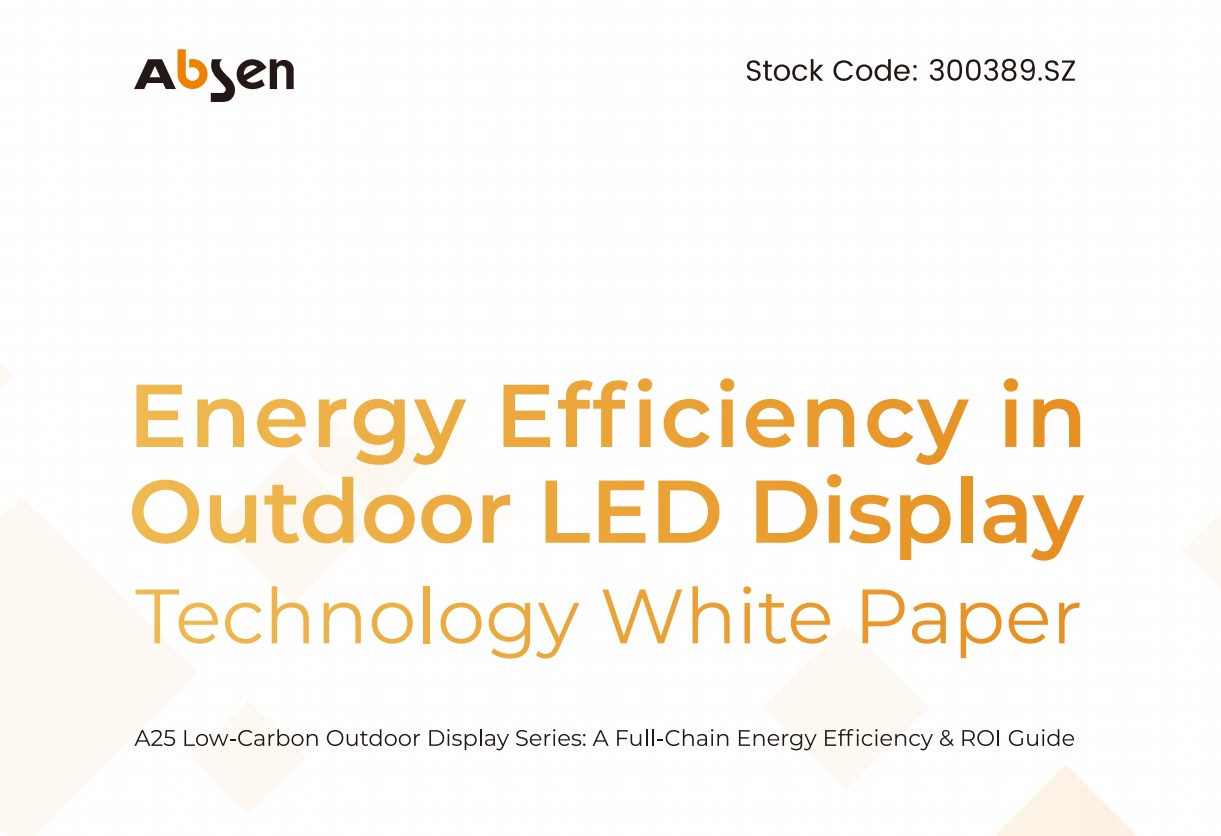 Energy Efficiency in Outdoor LED Display Technology White Paper